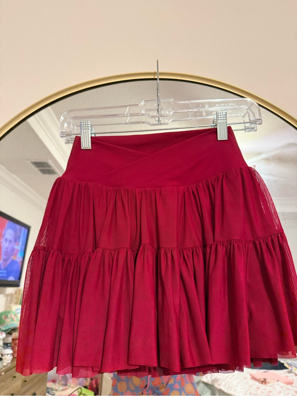 Blogilates x Target Burgundy Ballerina Skort